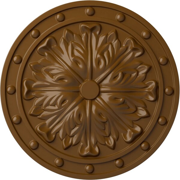 Ekena Millwork Foster Acanthus Leaf Ceiling Medallion (Canopies up to 2 1/4"), 20 1/2"OD x 1 1/2"P, Smokey Topaz CM20FOSTF - main